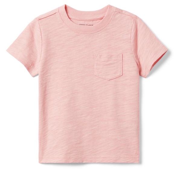Janie & Jack NWT The Slub Tee Quartz Pink 8 - Picture 1 of 7